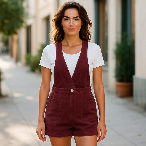 American Eagle Outfitters Pants - American Eagle Corduroy Shortalls